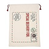 DISEÑO DE LAZO: Cada bolsa tiene un cordón favores que sea fácil de sujetar y soltar, que ocultan los regalos en el interior, puede evitar las cosas interiores están perdiendo, bolsos perfectos para el almacenamiento de regalo de Navidad