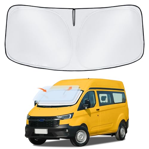 Sun Shade Sunshade for Ford Transit Windshield Cover, 4-Layer Front Window Shade Custom for Transit...