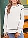 blibean Tween Girls Fall Long Sleeve Sweatshirt Big Kids Fashion Solid Color Pullovers Little Girl Spring Casual Loose Pullover Tunic Tops Clothes Size 14 15 16 Year Old White