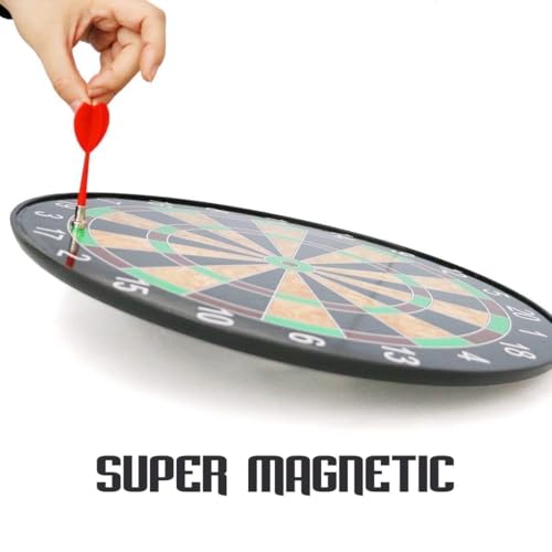 Image of Mini Explorer Magnetic Dart Board for Kids 15 Inch - Safe Dart Game Set with 4 Darts, Indoor Outdoor Sports Toy for Boys Girls, Family Game, Party Game, Birthday Gift Toy