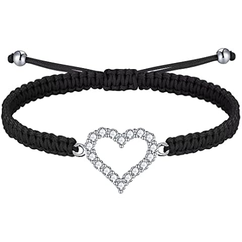 J.Endéar Pulsera Mujer Corazón Plata Ley Circón Cúbico Cover