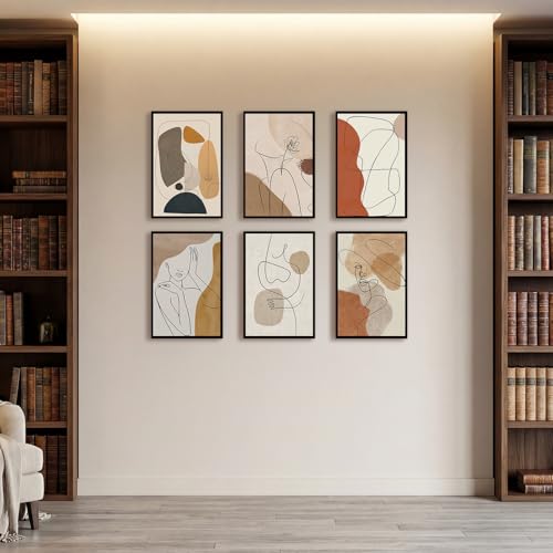 Image of Lavezee 12x18 Poster Frame Black 6 Packs, Lightweight 12 x 18 Picture Frames for Wall Mounting, Display 12 by 18 Pictures, Posters & Art Prints Vertically or Horizontally