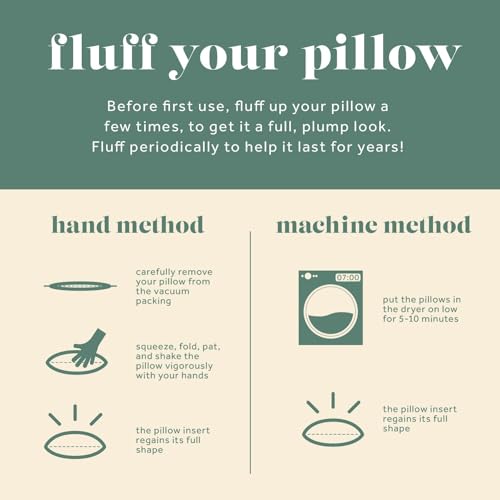 Image of ComfyDown 16x18 Throw Pillow Insert, Down & Feather Fill, 100% Cotton Cover, Made in USA - Premium Soft Decorative Pillow Form Sham Stuffer for Bed, Sofa & Couch