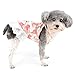 Ranphy Dog Dress for Small Dogs Girl Puppy Sleeveless Clothes Pet with Cute Floral Print Skirt Doggy Spring Summer Outfit Cats Apparel, Pink, XS