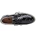 Imagen de ANUFER Mujer con Cordones Brogues Zapatos Deportivos Casual Plataforma Creepers Negro Charol SN02887 EU40