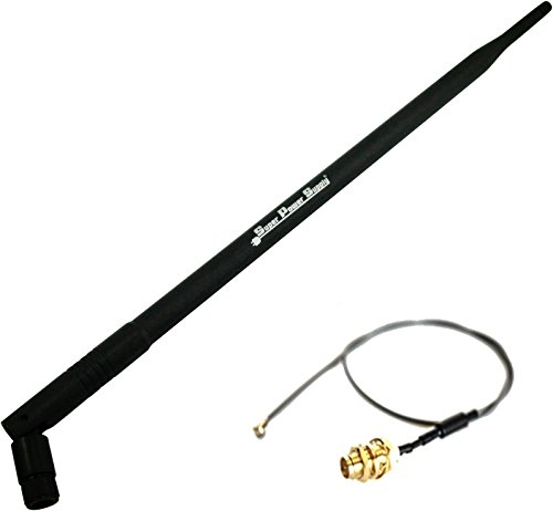 Super Power Supply 1 x 9dBi RP-SMA Dual Band 2.4GHz 5GHz + 1