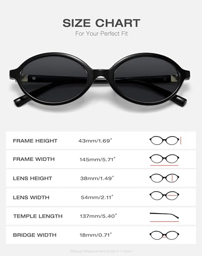 Retro Oval Sunglasses for Women Trendy Small Vintage Round Sun Glasses UV Protection4