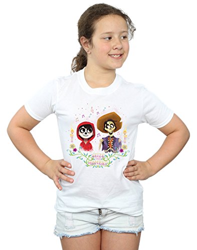 Disney Girls Coco Miguel and Hector T-Shirt 9-11 Years White