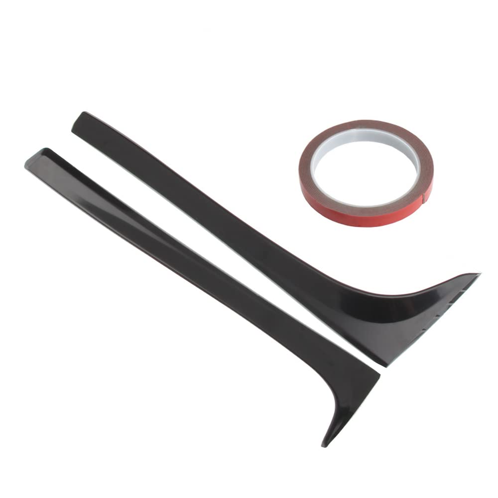 Baceyong 2 x coperture per parafanghi laterali per spoiler posteriore, compatibili con V-VV Golf 7 7.5 MK7 MK7.5 2014-2018 (versione 1.2T 1.6T), nero lucido