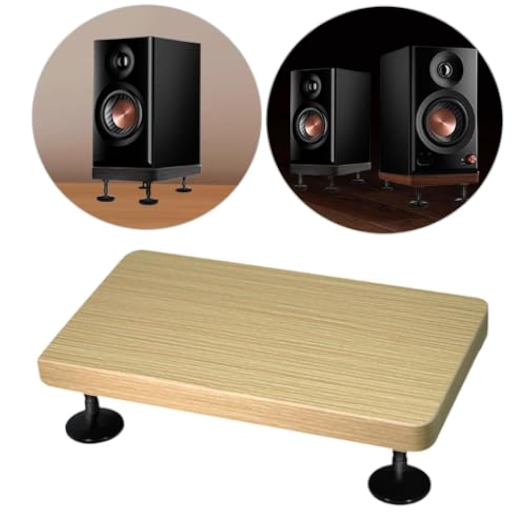 Wood Desktop Speaker Stand for Music Studio Speakers