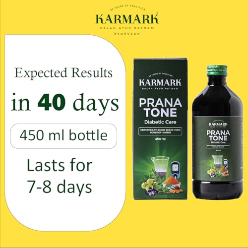 Image of Karmark Prana Tone 450 ml | Diabetic care | Ayurveda | Jamun | Amla | Karela | Guduchi | Turmeric | Blood sugar control