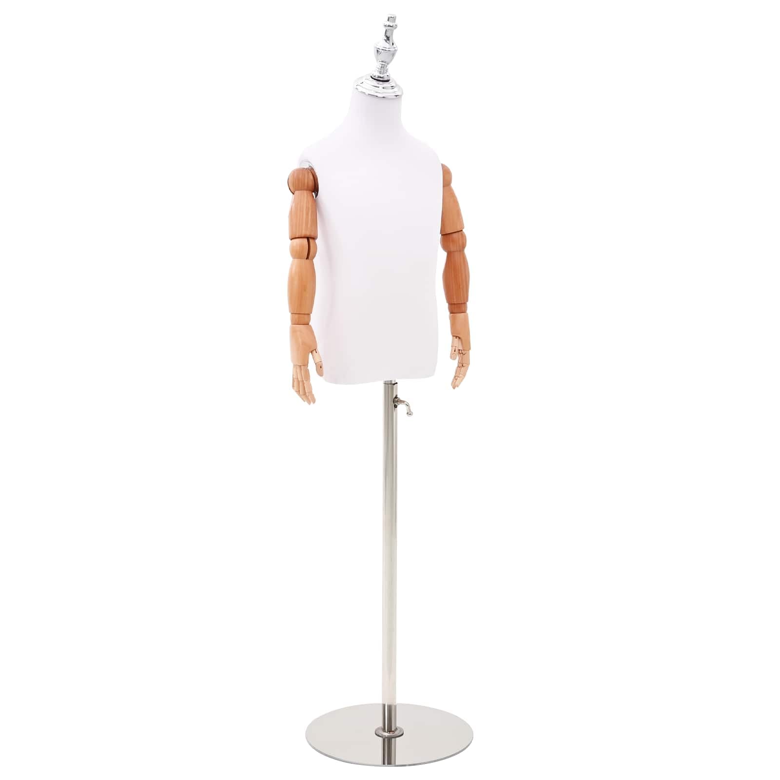 vidaXL Verstellbares 120-150 cm Mannequin mit Basis Unisex PP Weiß