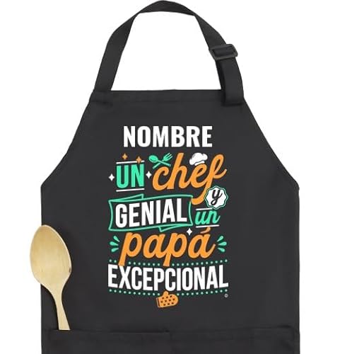 Imagen de latostadora Delantal Personalizado Dia Padre Regalo Delantales Cumpleaños Ideas Regalo Navidad Cocinero Chef Regalo Padre Primerizo Original Super Papa Abuelo