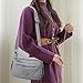 Women's Solid Color Fashionable Multi-pocket Zipper Crossbody Bag for Daily Use, Lightweight Shoulder Bag, Crossbody Purse (Black)