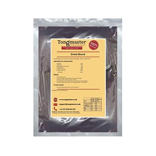 Premium Dried Blood for Black Pudding