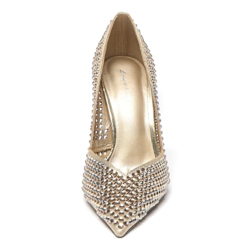 Lryweisy Women's 4 Inch Pumps Pointy Toe Wedding Dress Shoes Slip on Stiletto Pump,Black Stiletto Heels Closed Toe Heels Dress Shoes Nude Shoes Sexy Heels2