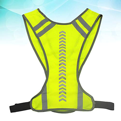 CLISPEED Amarelo Fluorescente Refletivo de Alta Visibilidade Colete de SeguranÃ§a Colete Refletivo p