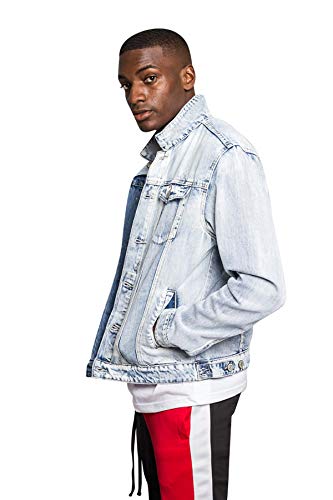 Image of VICTORIOUS Men's Distressed Denim Jacket