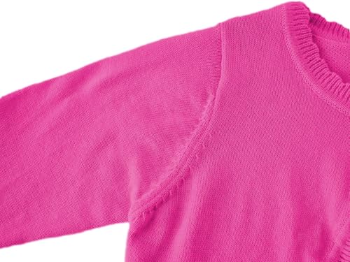Image of Girls Bolero Cardigan Sweater Toddler Kids Long Sleeve Button Knit Shrug Cropped Cover Up Jacket Tops