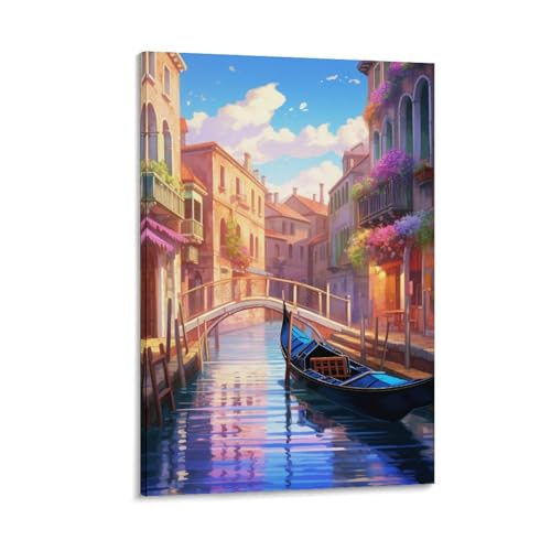 Peintures sur toile Venise pour habiller un mur vide sans encombrer