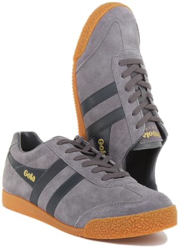 Image of Gola Equipe Suede - Sneakers for Men - Contrasting Wingflash - Heel Return - Durable Cupsole - Low Silhouette