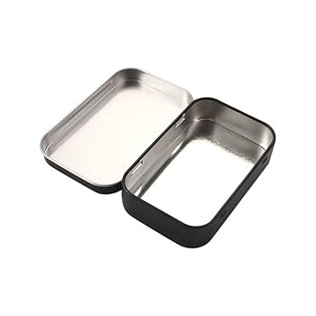 Amazon.com: Pokinge 4Pcs Metal Sealed Candy Box,Black