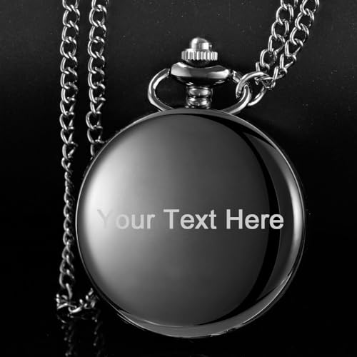 Image of Tiong Pocket Watch Hollow Tree of Life Design Roman Numerals Customizable Quartz Pocket Watch with Chain Birthday Gifts