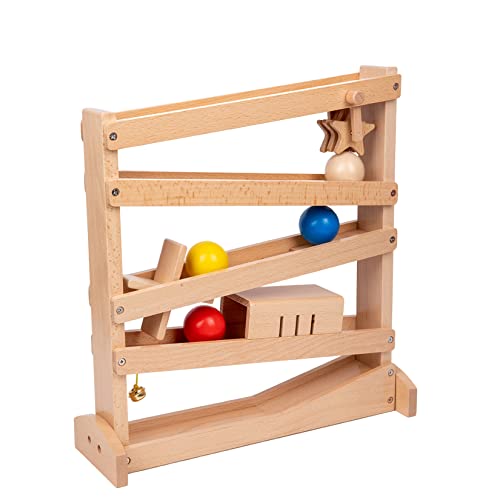 Image of Adena Montessori Tracker Ball Drop Toys Wooden Toys for 1 2 3 Years Old Toddlers Montessori-Inspired Toys for Babies