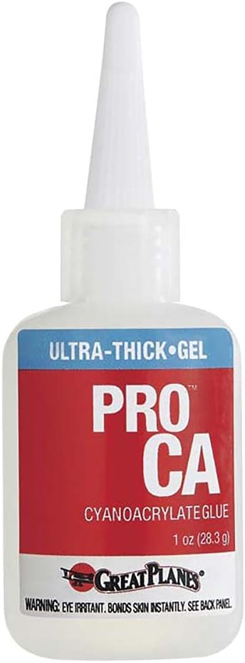 Great Planes Pro CA Ulta-Thick Glue Glue, 1 oz.