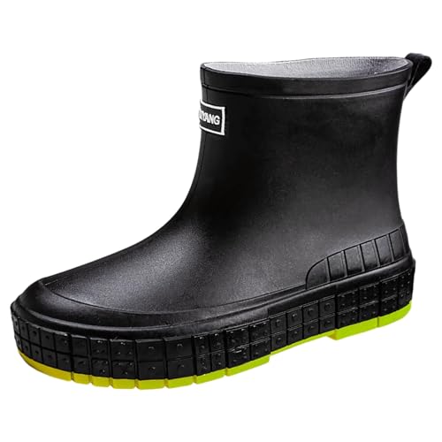 Bottes de pluie courtes pour femme avec profil antidérapant sécurisé en PVC