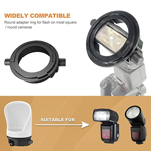Kit diffuseur de flash LENSGO D1235 avec dome pour phares carres et ronds - 2