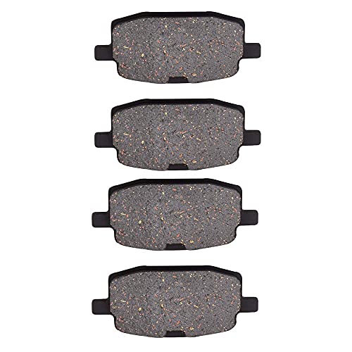 JRUIAN Motorcycle Brake Pads KYN for THUMPSTAR Thumpstar Expert 125 2006 2007, Thumpstar Pro 125 2005-2007, Thumpstar 125 Road Ripper 2006 Motorcycle Front Rear Brake Pads Organic Disc