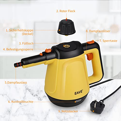 EAVE-Limpiador-a-vapor-multifuncion-450-ml-Limpiador-Vapor-PortaTil-1200-W-10-en-1-juego-de-limpiador-a-vapor-para-coche-tapiceria-sofa-casa-bano-cocina-limpieza-de-superficies