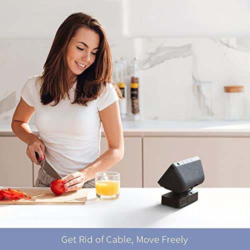 Base De Bateria 4Leader Para Echo Show 5 Sem Fio Bateria Portátil Power Bank Ajustável Alexa Alto fa