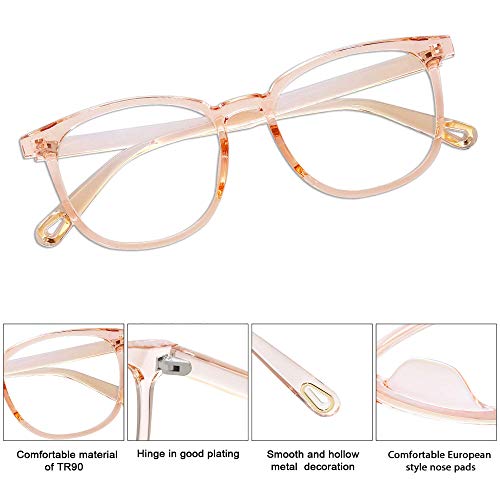 SOJOS Klassieke Vierkante Blauwe Licht Blokkerende Bril TR90 SJ5077 - Image 5