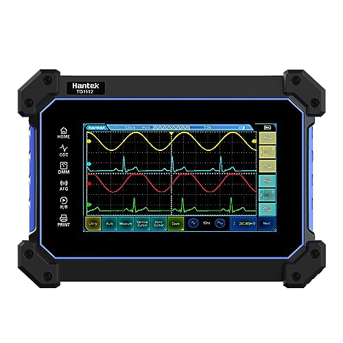 Hantek 1112 Touch Screen Digital Oscilloscope 2 Channels 110Mhz Hanheld Tablet Digital Oscilloscope thumb #1