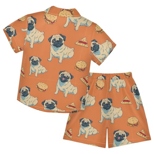 Image of Boccsty Ice Cream Drip Boy Summer Shorts Sets Hawaiian Toddler Boys T-Shirt & Pants 2 Pcs 3T-10T