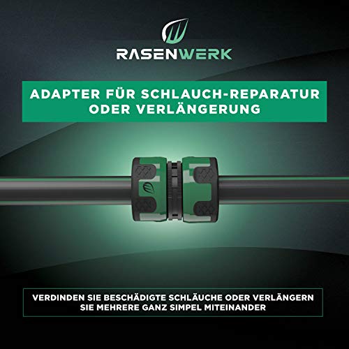 RASENWERK® - Repair connector 3/4 inch - water hose connector - accessories for garden hose - hose repair - pack of 2 - Image 2