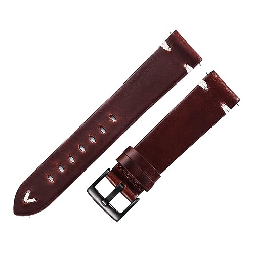 Correas de reloj de cuero genuino estilo retro para un look diario elegante