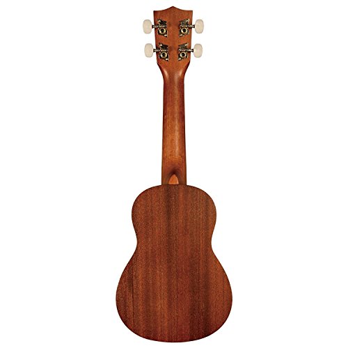 Image of Kala KA-15S-H1 Satin Mahogany Soprano Ukulele - Hawaiian Islands Bundle with Gig Bag, Tuner, Austin Bazaar Instructional DVD, and Polishing Cloth