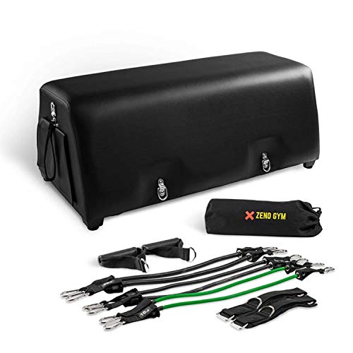 Zeno Gym Workout Bench One | Bench Press | Glute Raises | in-Home Work Out | Made with High-Density Foam | Anti-Slip | 50+ Exercises | Durable and Portable