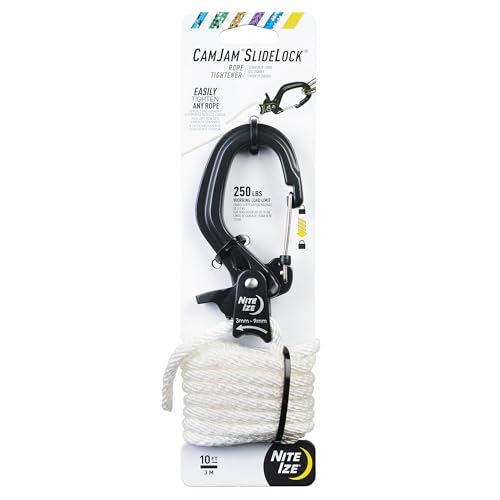 Tensor de Cuerda Nite Ize CamJam con Cierre SlideLock y Cabo de Nailon Grande