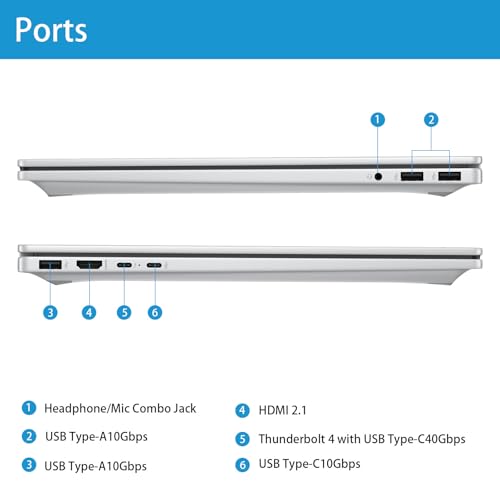 Image of HP OmniBook 7 Next Gen AI PC Laptop, 17.3 inch FHD IPS Touchscreen Laptop | Intel Core Ultra 5 226V, 16GB LPDDR5X-8533 MT /s 512GB SSD, Intel Arc GPU, Backlit KB, Windows 11 Pro, Copilot+ AI PC