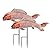 Garden Statues Koi Fish Decor, Set of 2 Outdoor Antique Koi Fish Statues Sculpture for Patio Lawn Pond Backyard Decor Home Decoractions, Birthday Gardening Gifts for Mom Grandma, Small