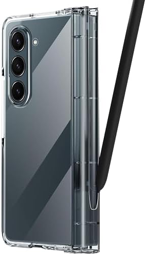 2pcs/Set Galaxy Z Fold 5 Case with S Pen Fold Edition Compatible with Samsung Galaxy Z Fold5 S Pen with Case for Samsung Galaxy Z Fold5 5G S Pen Stylus Pen Free Case,EJ-PF946BBEGUS Clear