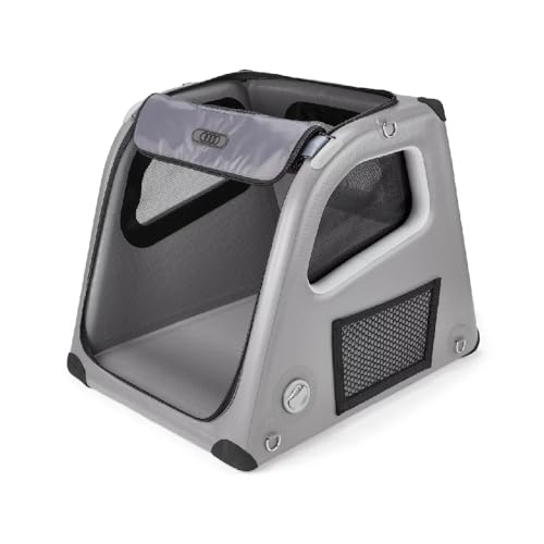 Audi Hundebox Aufblasbar Größe S, Transportbox für Hunde bis 18 kg, Wasserabweisend, 560x610x750 mm, mit Ladekantenschutz