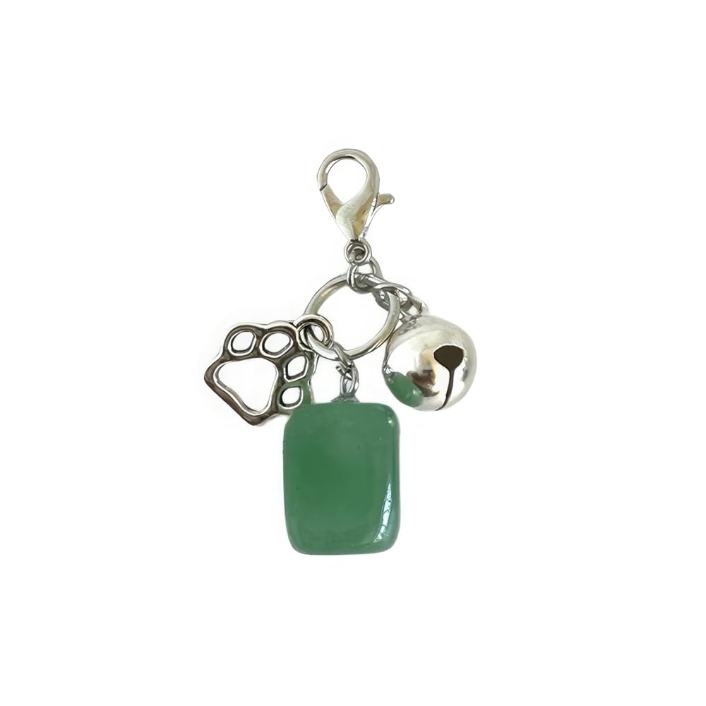 VIE Pet Charm, Bell and Tumble, Green Aventurine