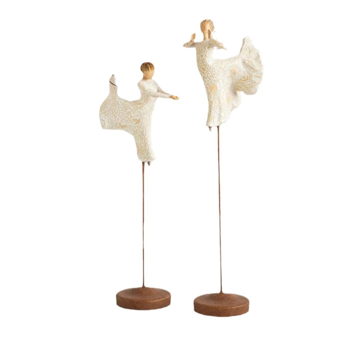 Nativity Set Born Angel Figure, Figures Nativity Scene Resin, Christmas Nativity Figures Holy Family Decoration(2pcs Angels)