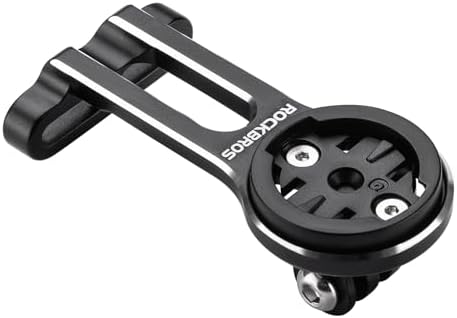 ROCKBROS Bike Computer Mount Out-Front Aluminum Integrated Bicycle Cycling Computer Mount Compatible with Garmin, Bryton, Go Pro