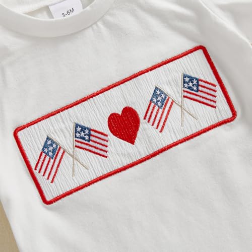 Image of 4th Of July Toddler Boy Outfit Popsicle American Flag T-Shirt and Gingham Plaid Shorts Set Independence Day Clothes